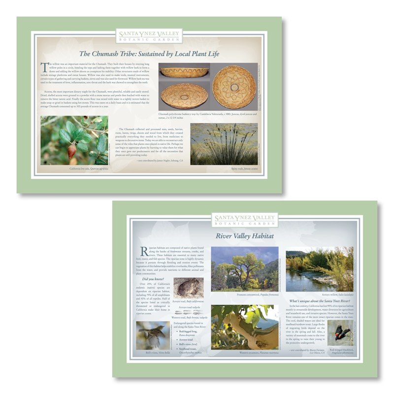 Santa Ynez Valley Botanic Garden Signage